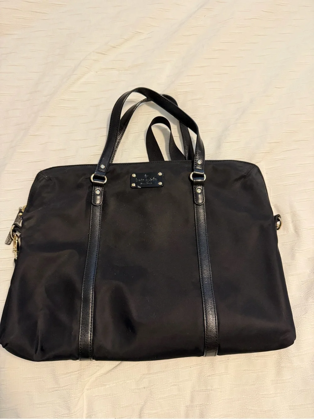 Black Men's Laptop Briefcase Tote - Unbranded